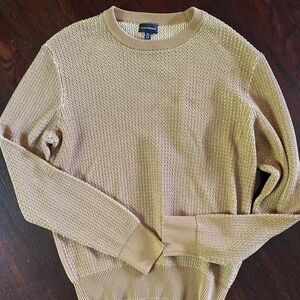 Club Monaco Men's Tan Crewneck Knit Sweater NWT